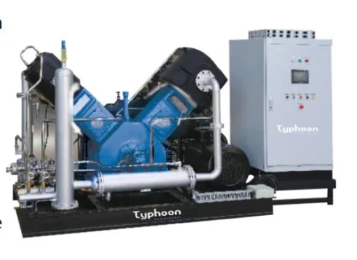 Máy nén khí cao áp không dầu thổi chai PET - TYPHOON - Ảnh 2