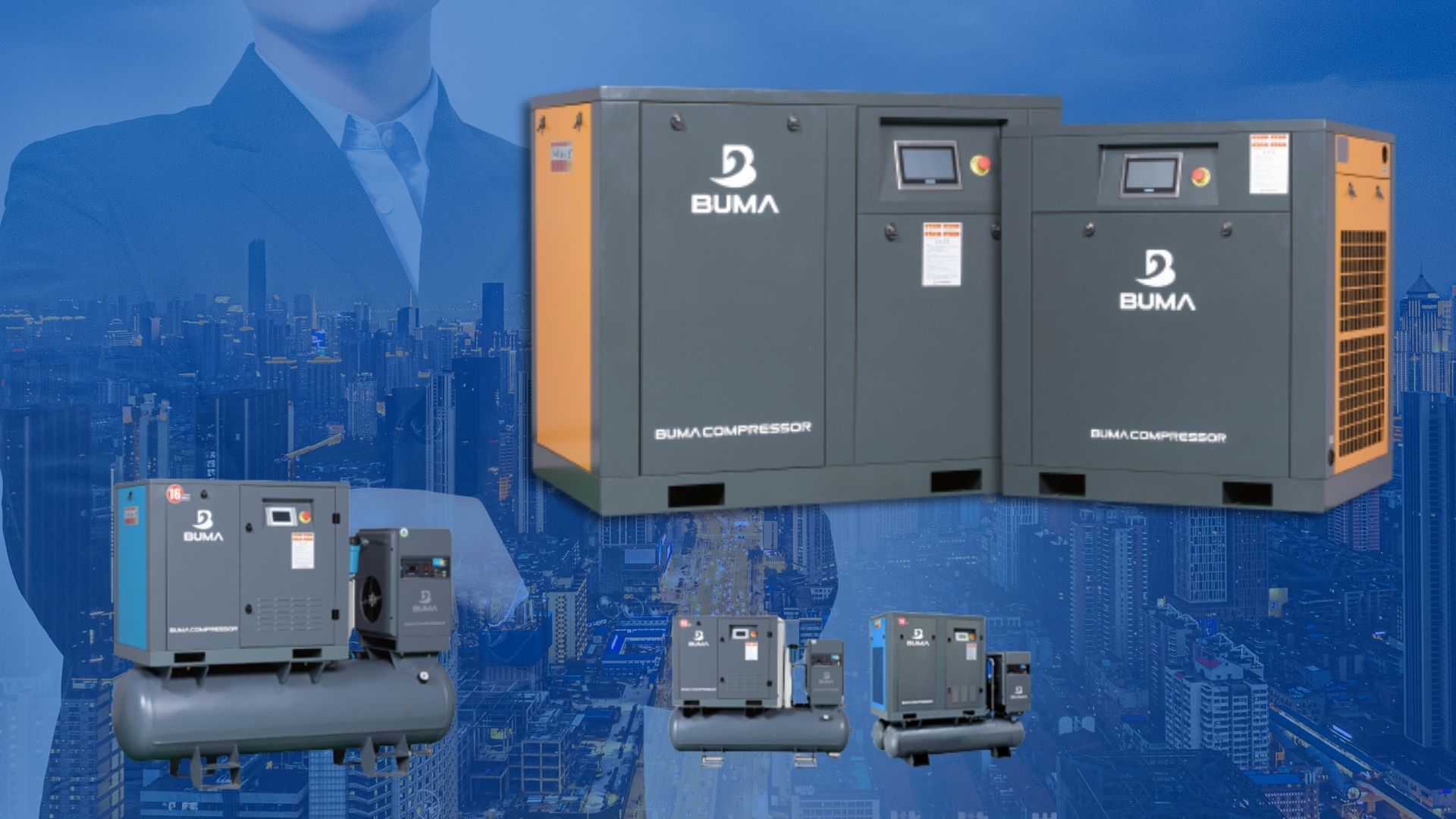 Máy nén khí buma thế hệ mới 100% Hàn Quốc