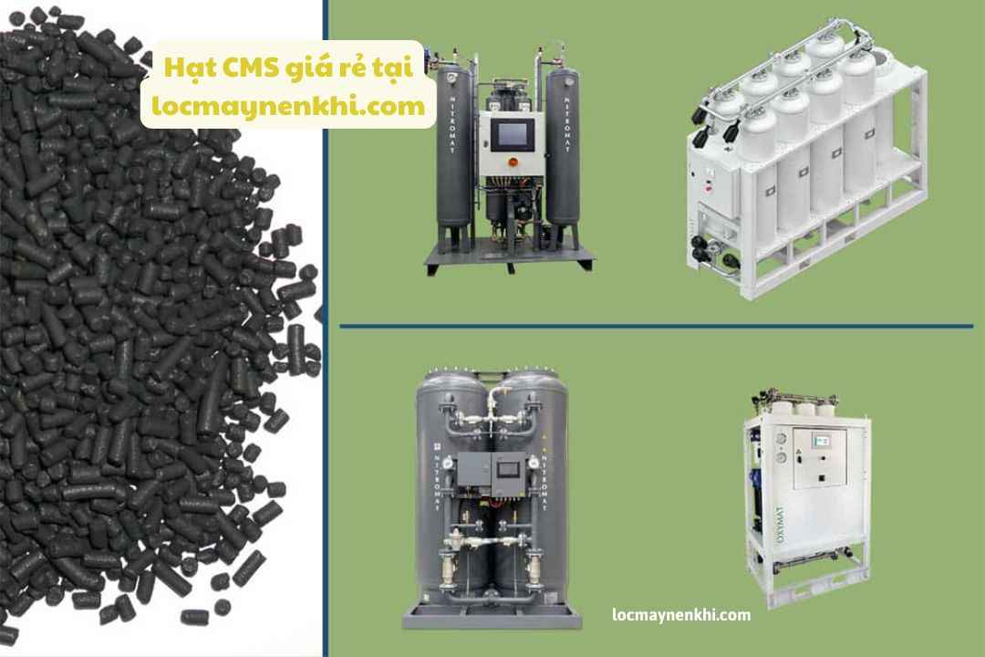 Hạt hút ẩm Zeolite và CMS trong hệ thống khí Ni-tơ 2 hat cms may tao khi ni to